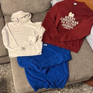 Women’s sweatshirt/hoodie lot of 3. Size Small
